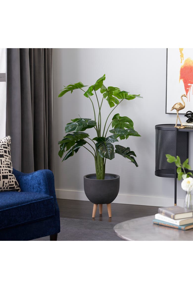 Monstera Artificial Decorative Foliage - 53" - Green, Alternate, color, MULTI