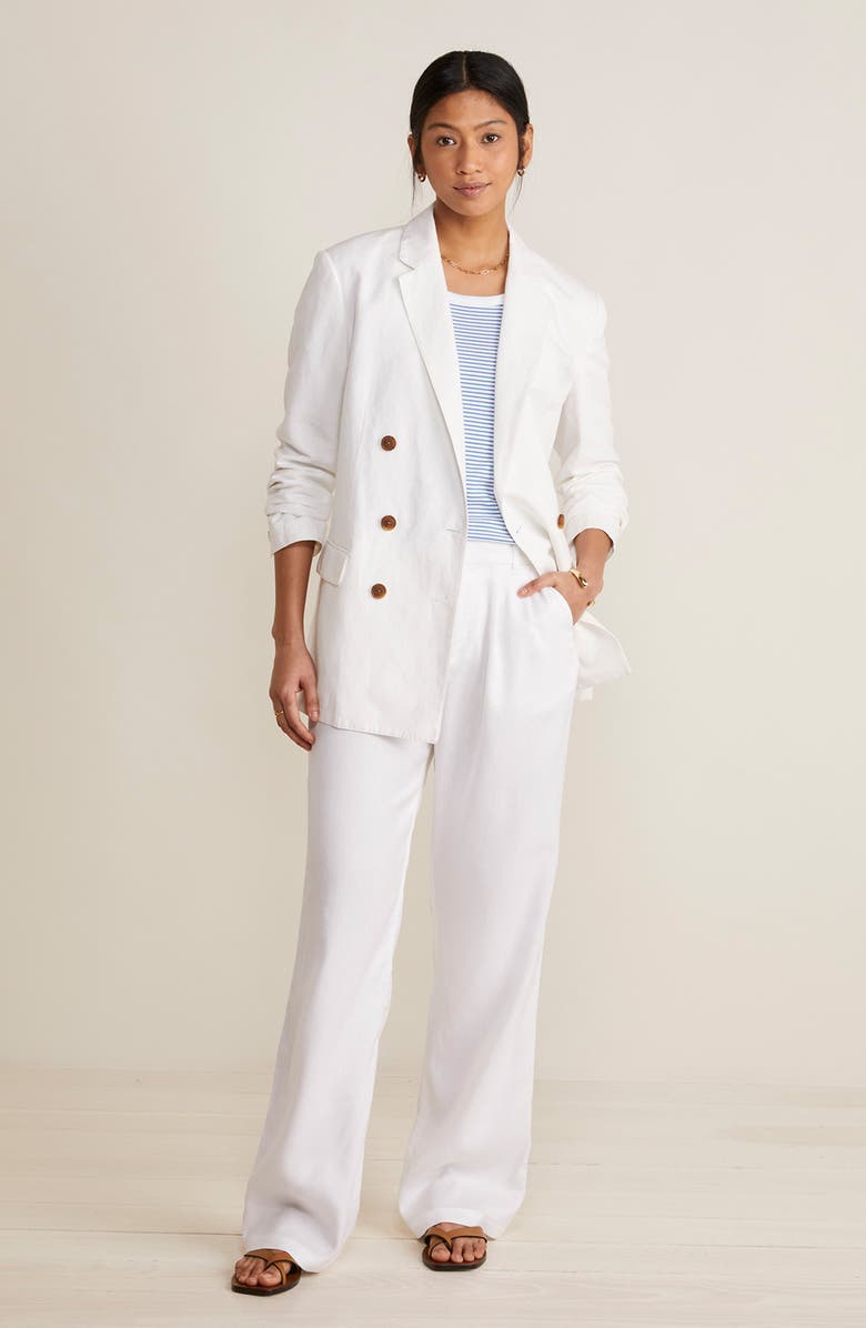 vineyard vines Double Breasted Linen Blend Blazer, Alternate, color,
