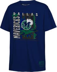 Mitchell & Ness Youth Mitchell & Ness Navy Dallas Mavericks Retro '90s Poster T-Shirt