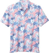 Tommy Bahama Costa Wave Hibiscus Isle Cotton & Linen Polo