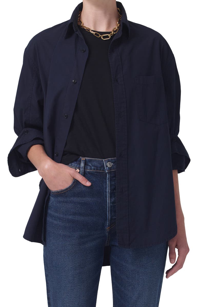 Citizens of Humanity Kayla Oversize Button-Up Shirt, Main, color,
