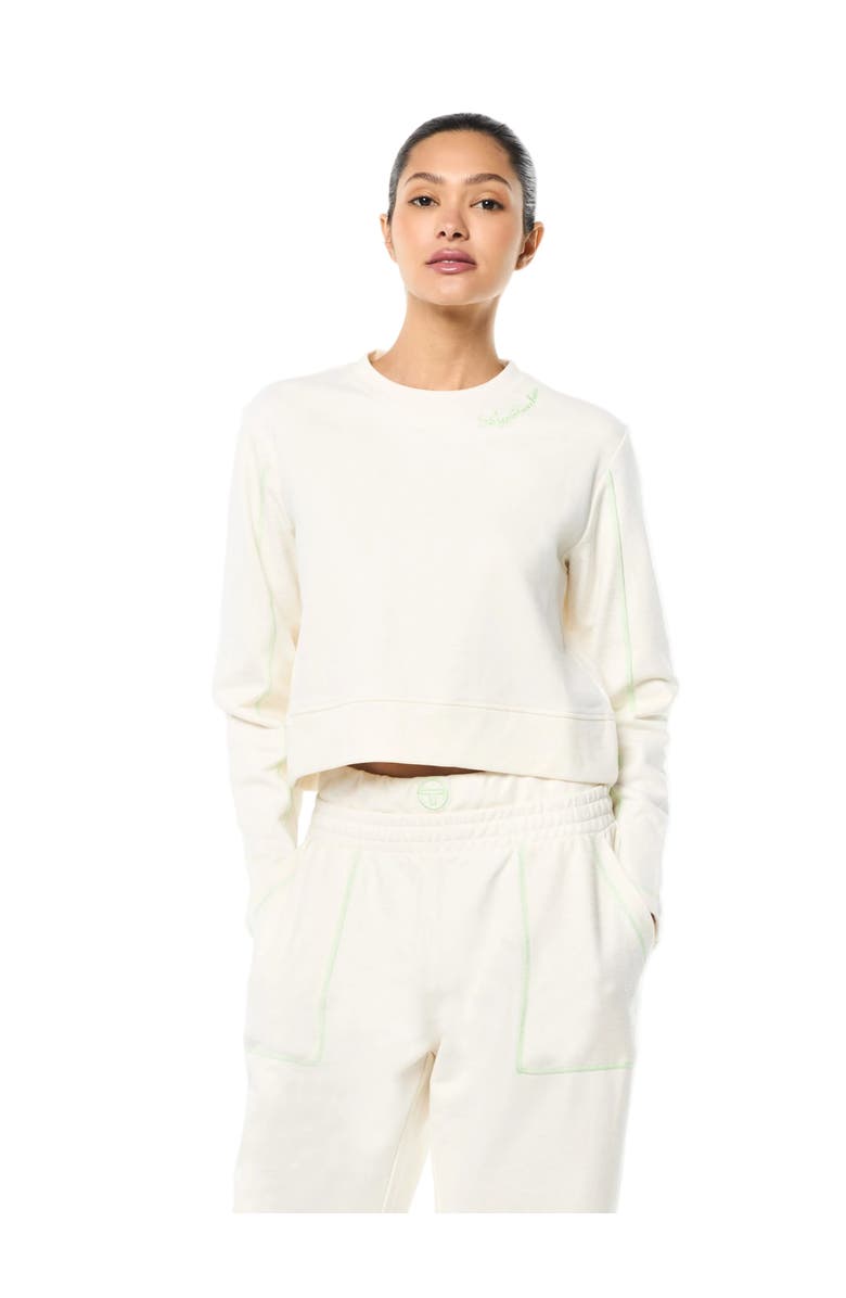 Sergio Tacchini Greta Crewneck, Main, color, Gardenia