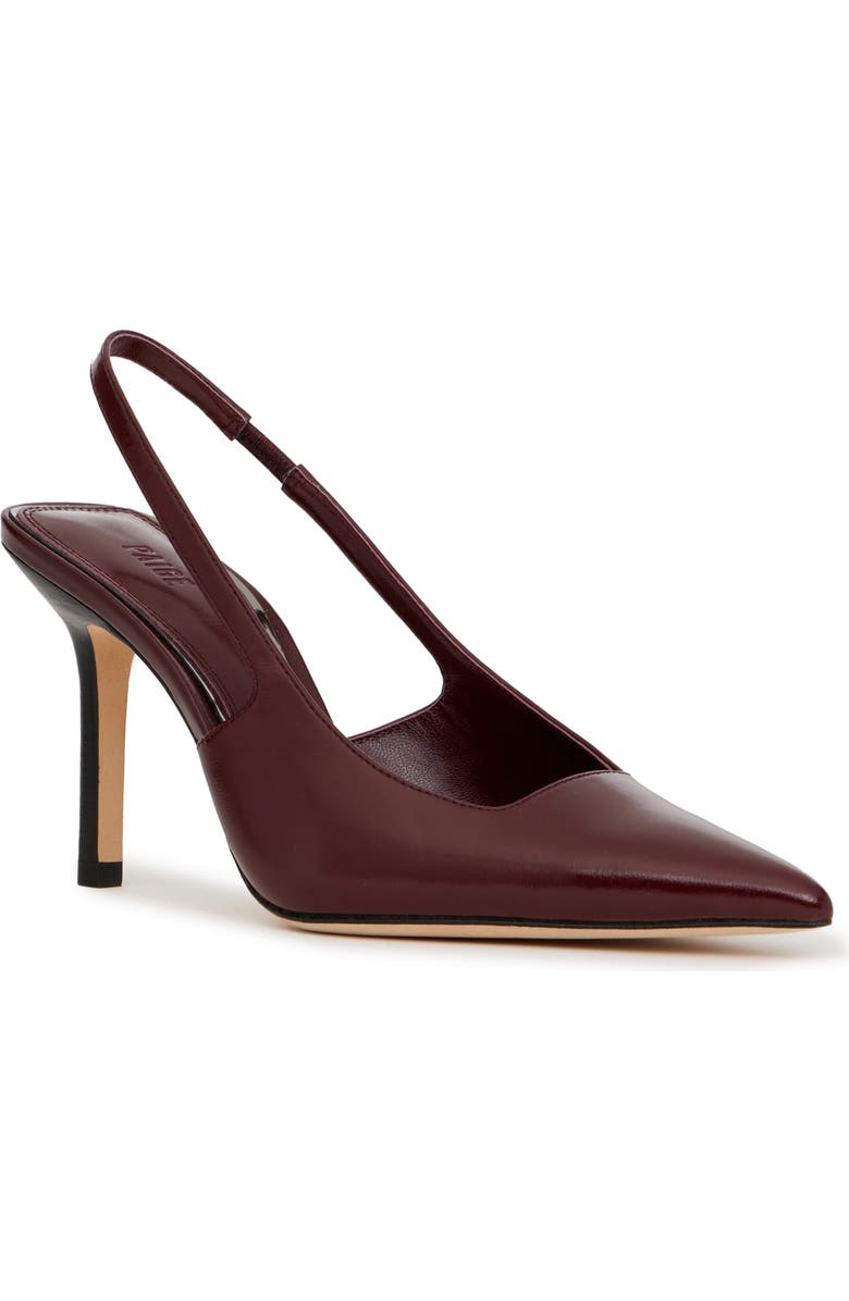 PAIGE Sienna Pointed Toe Slingback Pump, Main, color, Cranberry
