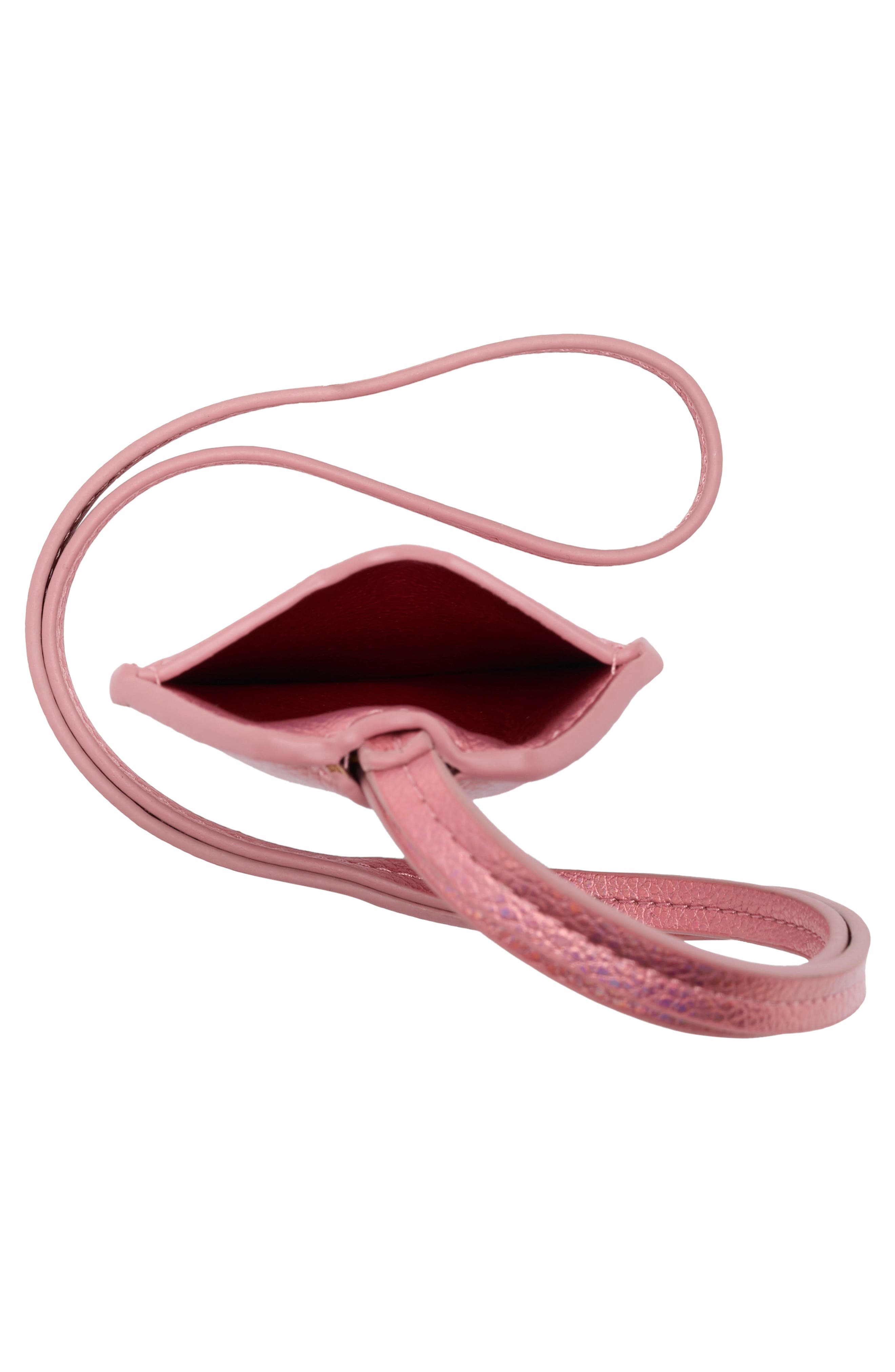 Kurt Geiger London Southbank Lanyard Tag, Alternate, color, Pink/ Red Combo