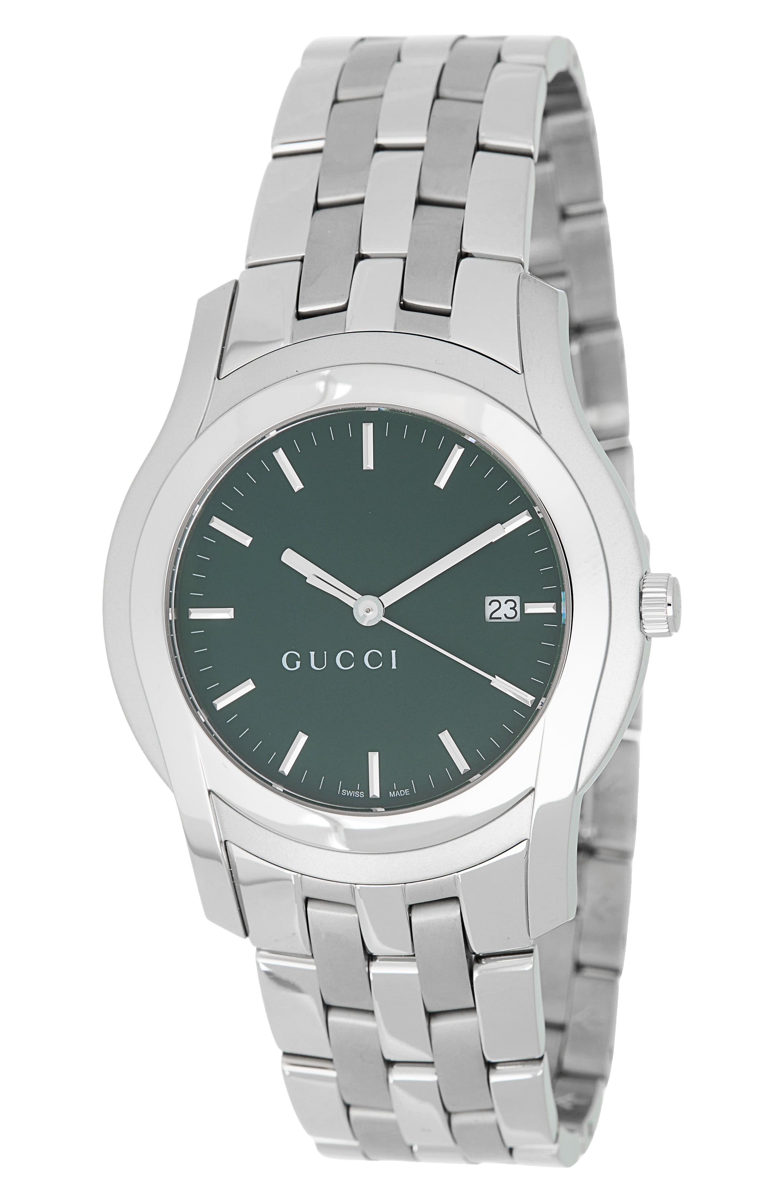 Gucci 5505 Stainless Steel Bracelet Watch, 42mm
