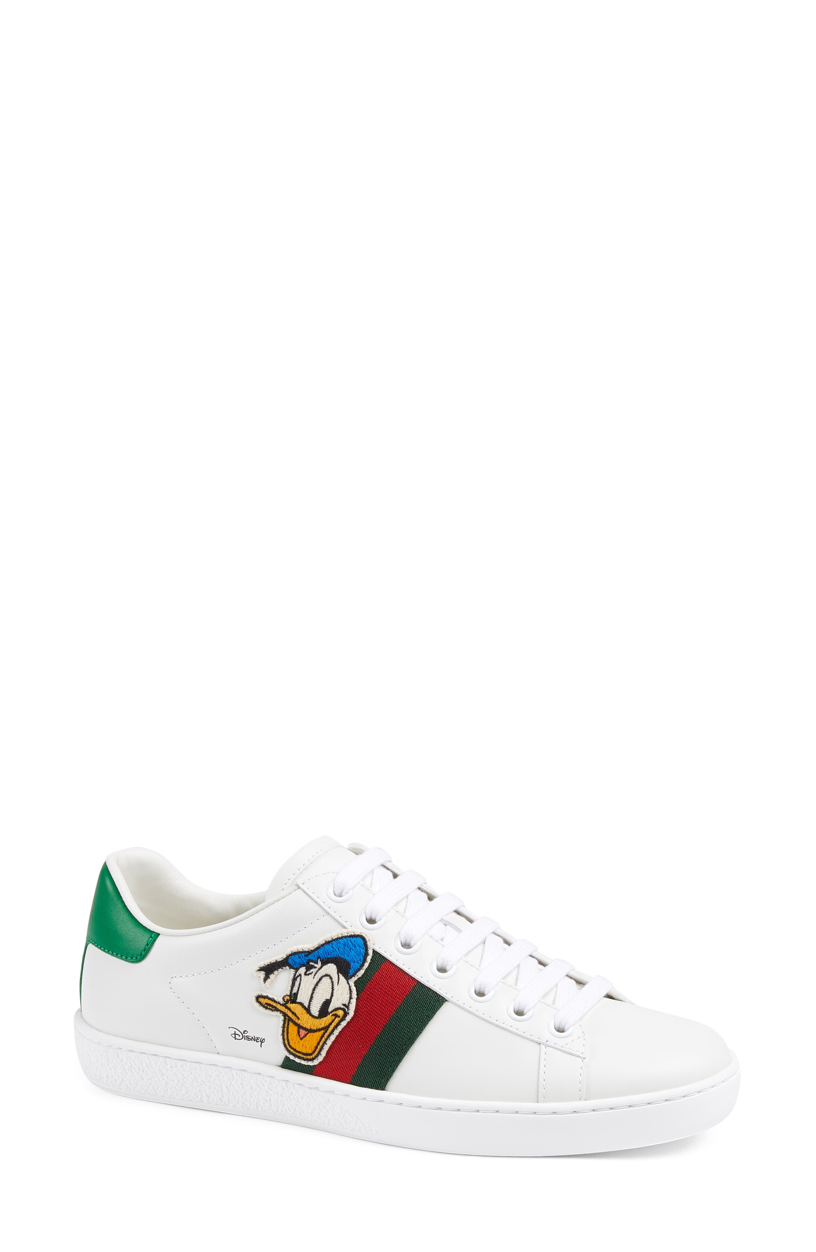 Gucci x Disney Ace Donald Duck Low Top Sneaker, Main, color, 