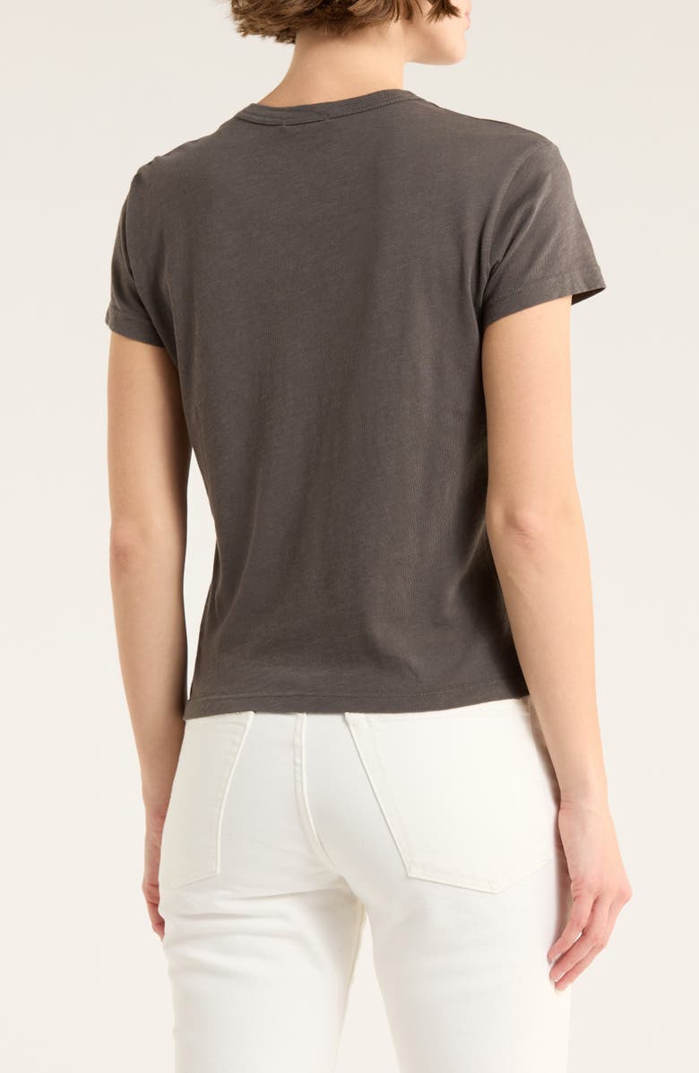 BUCK MASON Crewneck Slubbed T-Shirt, Alternate, color, Faded Black