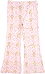 Sweet Wink Gingerbread Bow Trellis Christmas Flare Legging