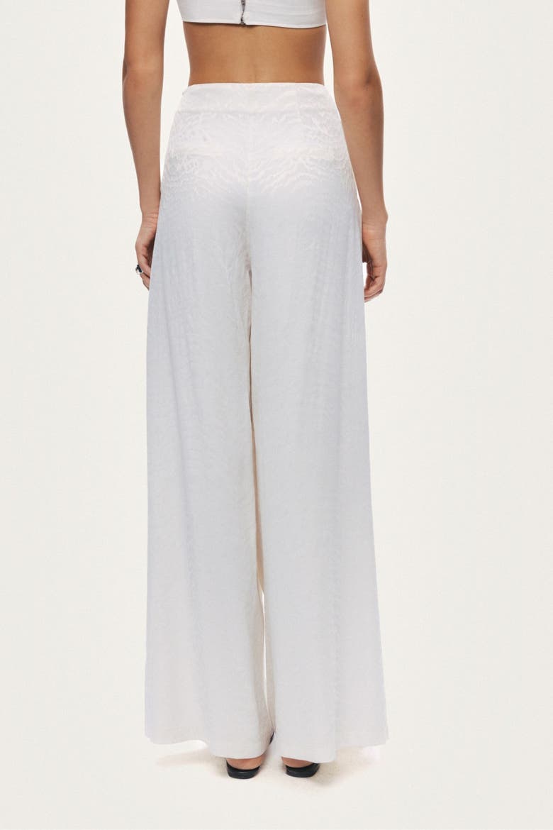 Lace Up Wide Leg Pants, Alternate, color, Ivory