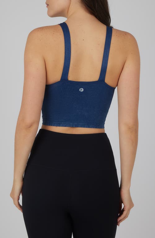 90 Degree By Reflex 2-pack Stone Wash Seamless Alamo Tanks In Pageant Blue/black