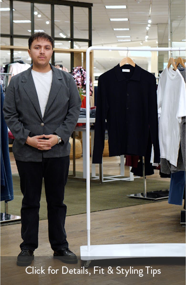 Ribbed Full Button Cardigan, sales video thumbnail