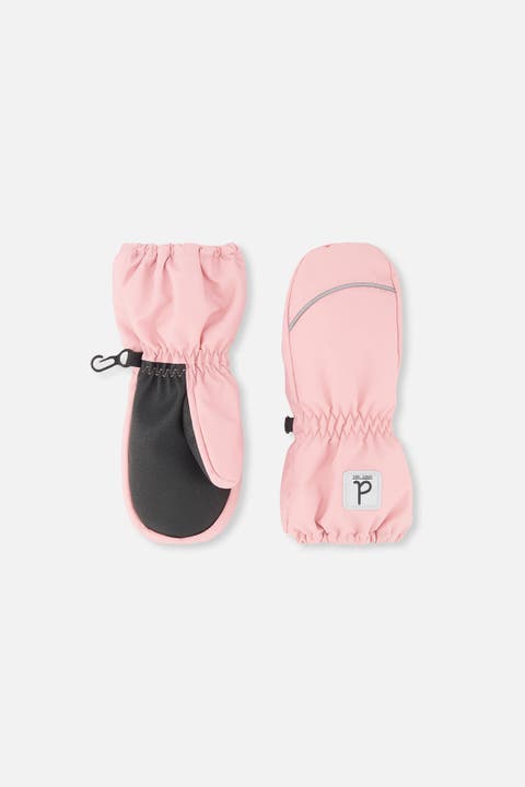 Girl Play Waterproof Rubberized Palm Winter Mittens