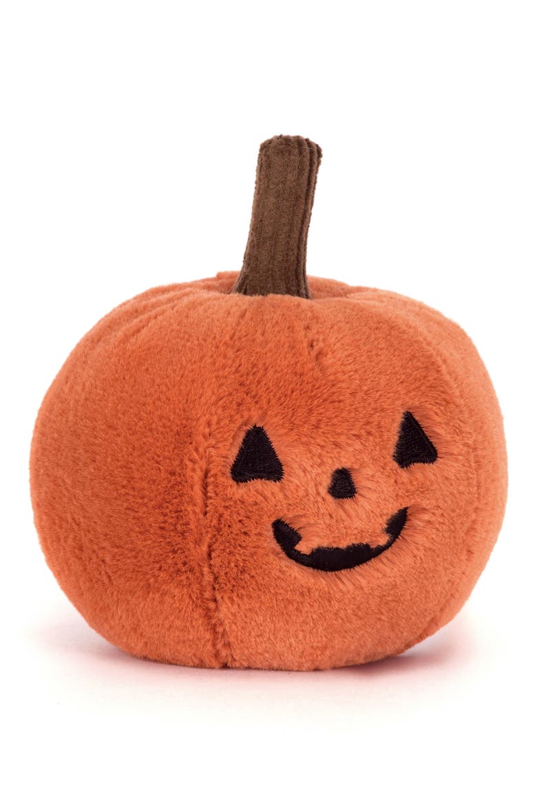 Ooky Jack O' Lantern Plush Toy, Main, color, ORANGE