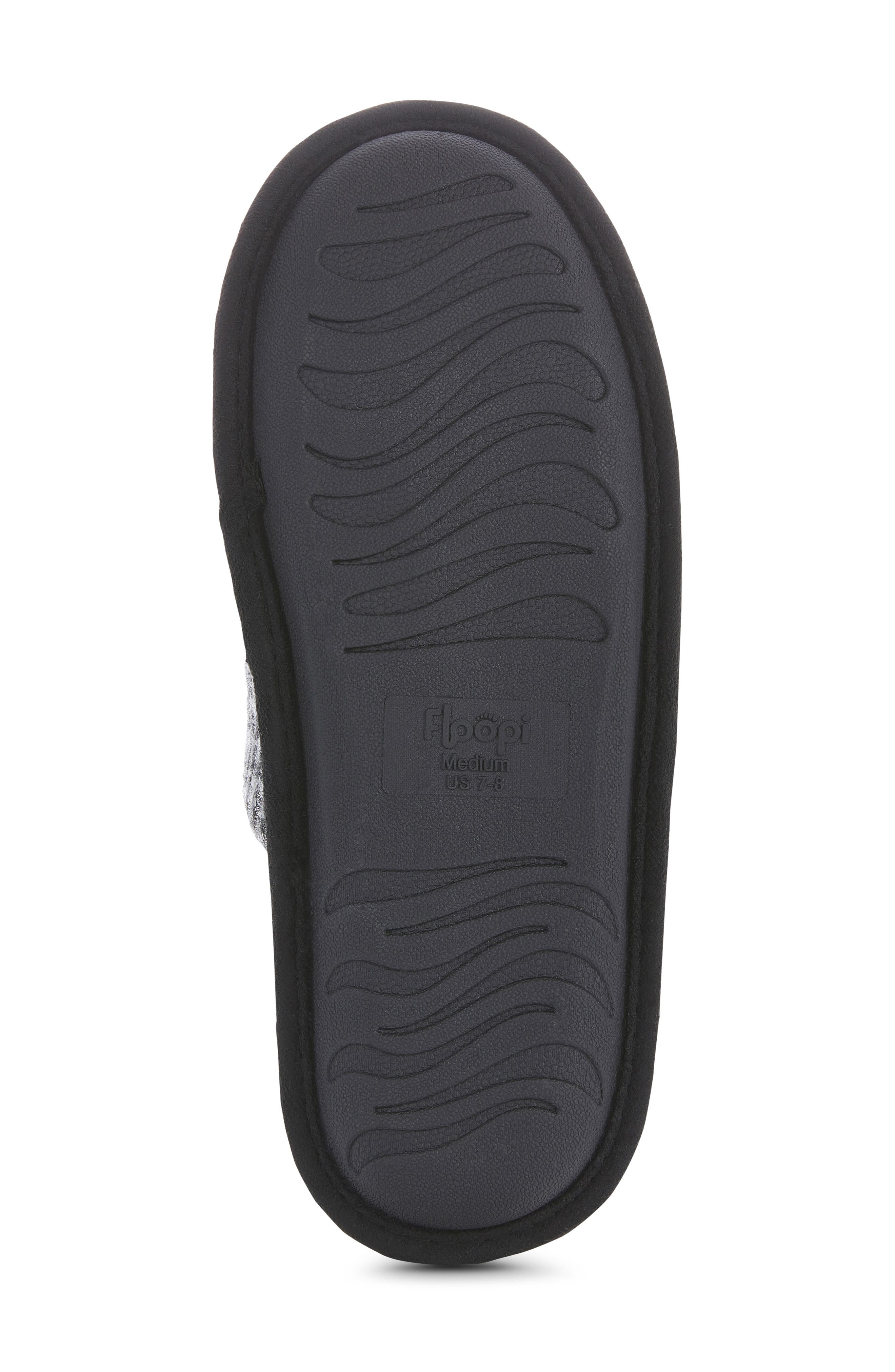 FLOOPI Aurora Knit Scuff Slipper with Faux Fur Lining, Alternate, color, Grey