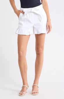 Cinq à Sept White Penny Shorts