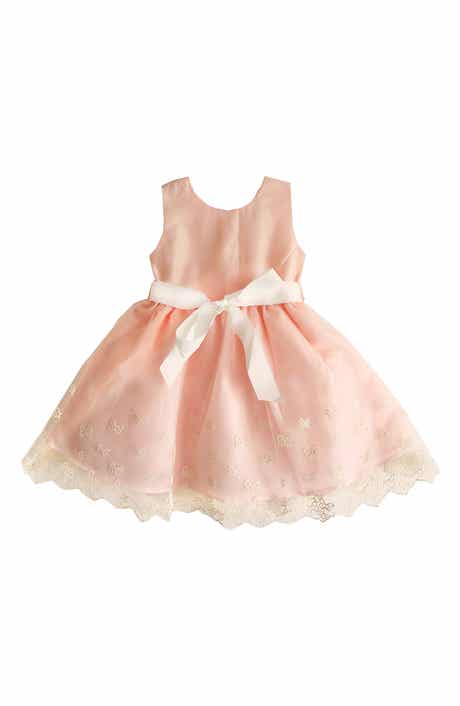 JOE-ELLA Kids' Embroidered Butterfly Dress