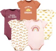 Hudson Baby Cotton Bodysuits 5-Pack