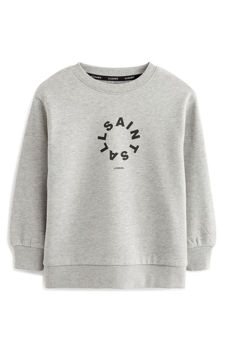 smALLSAINTS by ALLSAINTS Kids' Tierra Oversize Crewneck Logo Sweatshirt, Main, color,