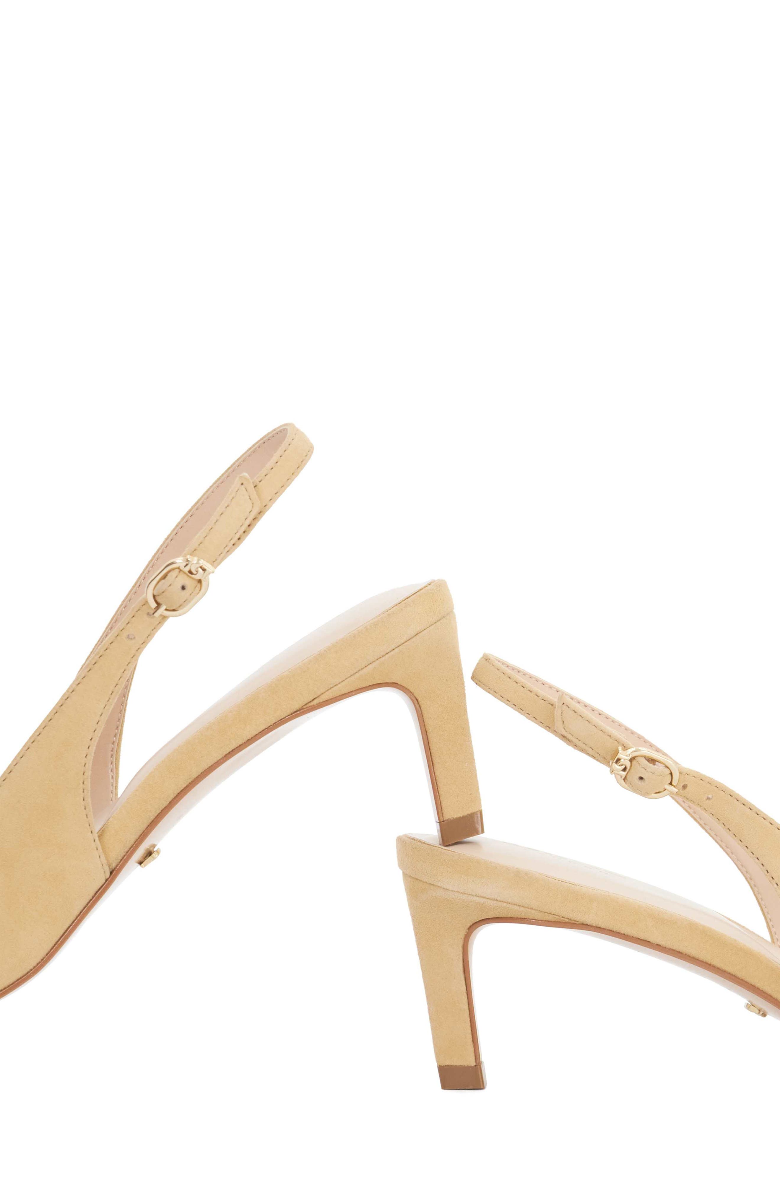 Dune London Celinna Pointed Toe Slingback Pump, Alternate, color, Sand