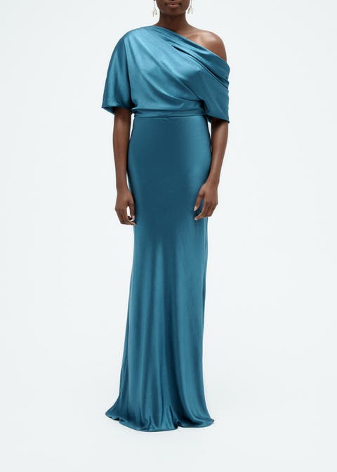 Liquid Satin Slouch Gown