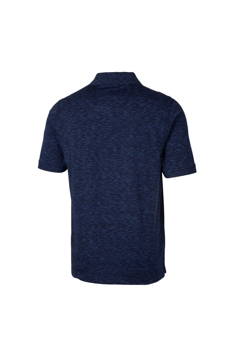 Cutter & Buck Men's Cutter & Buck Heathered Navy Washington Nationals Advantage Space Dye Tri-Blend Polo, Alternate, color,
