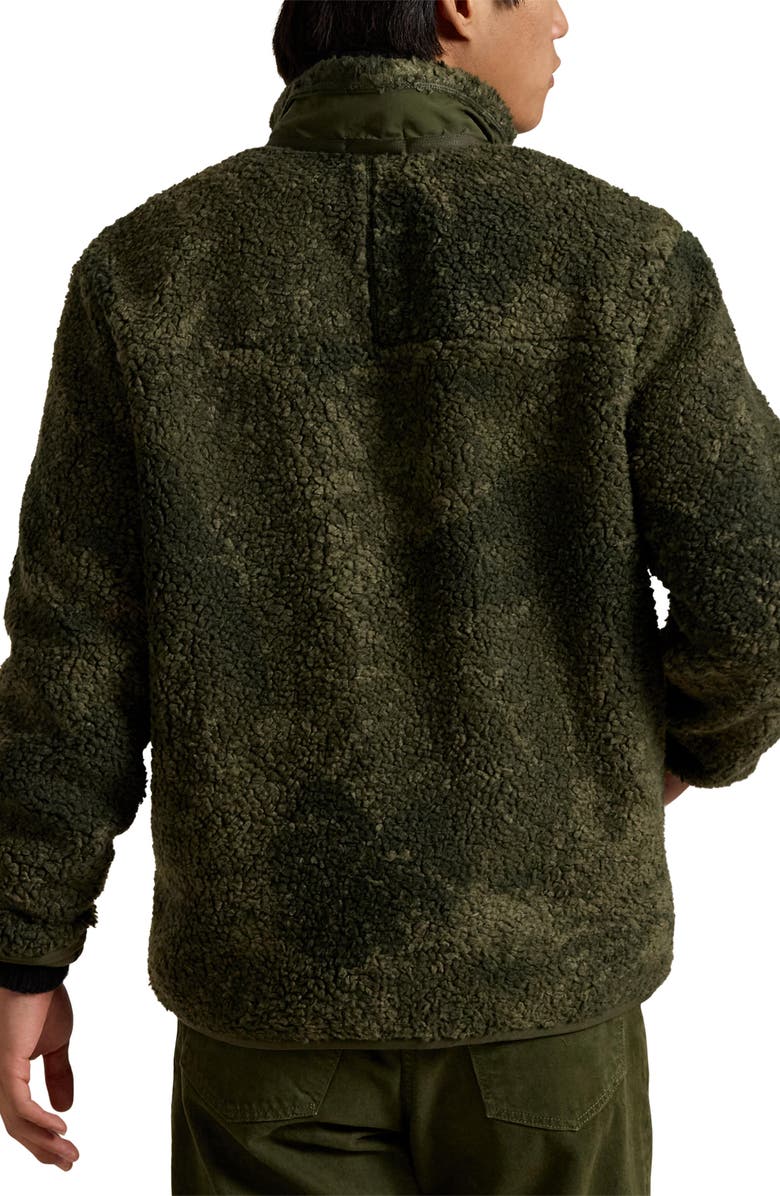 Polo Ralph Lauren High Pile Bonded Fleece Jacket, Alternate, color, Palm Cove Camo Jaq