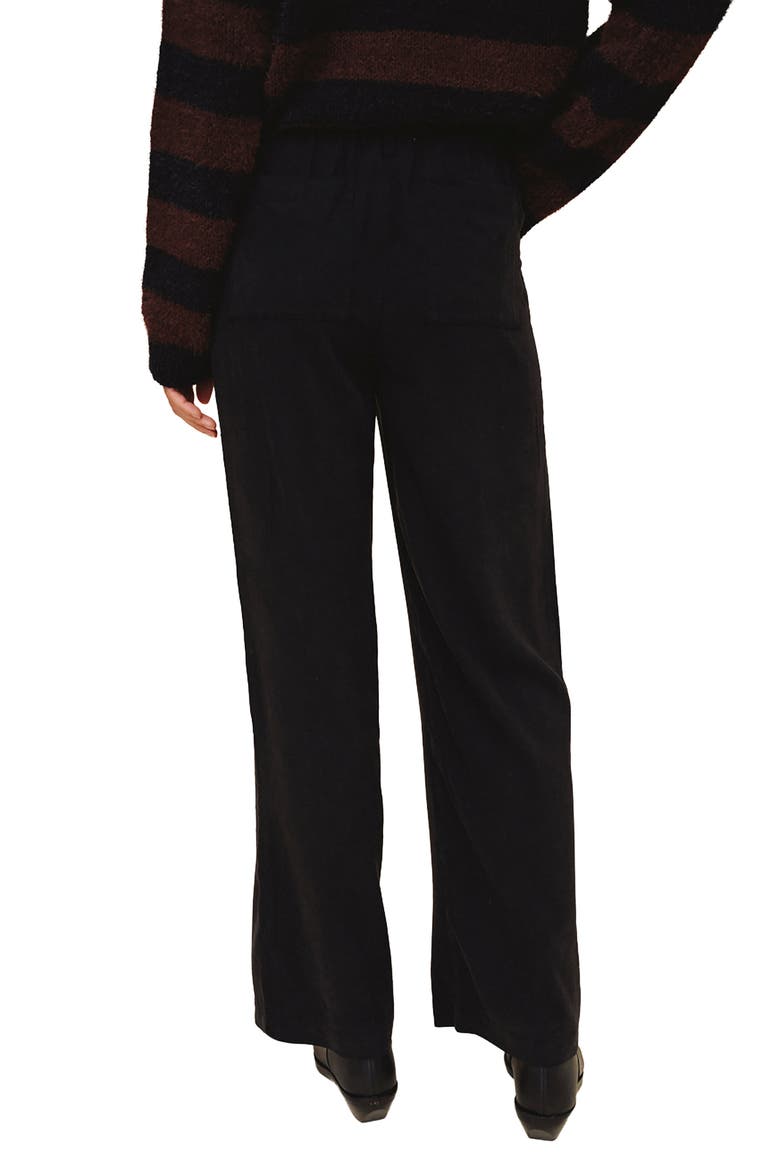 Drawstring Wide Leg Jeans, Alternate, color, VINTAGE BLACK