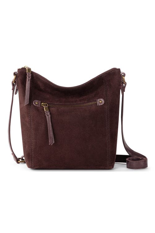 The Sak Ashland Leather Crossbody in Mahogany Suede at Nordstrom