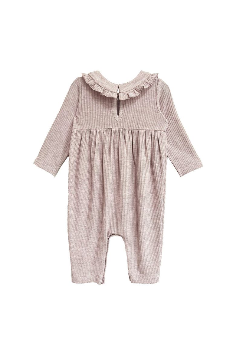 Mabel + Honey Heather Romper, Alternate, color, Pink