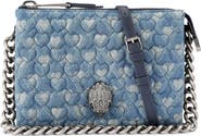 Kurt Geiger London Kensington Puff Quilted Denim Pouch Shoulder Bag