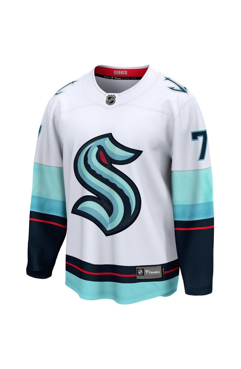 FANATICS Men's Fanatics Branded Jordan Eberle White Seattle Kraken Away Premier Breakaway Player Jersey, Alternate, color, 