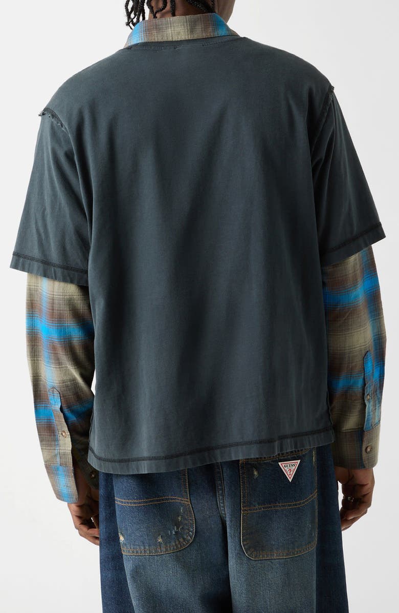 GUESS ORIGINALS Go Oversize Boxy Cotton T-Shirt, Alternate, color, Jet