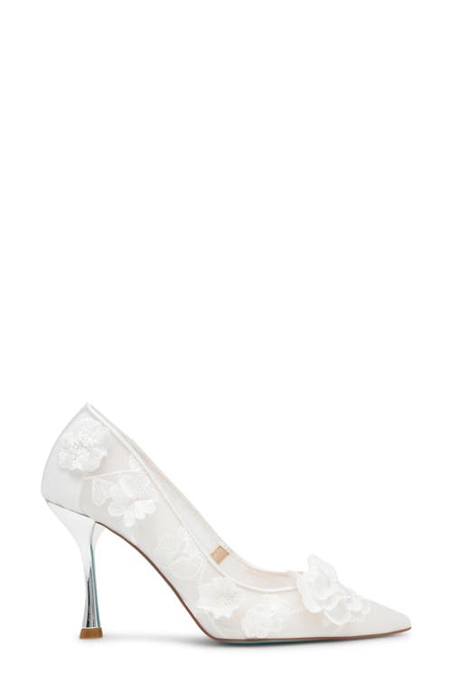Shop Betsey Johnson Aimey Pointed Toe Pump In Ivory