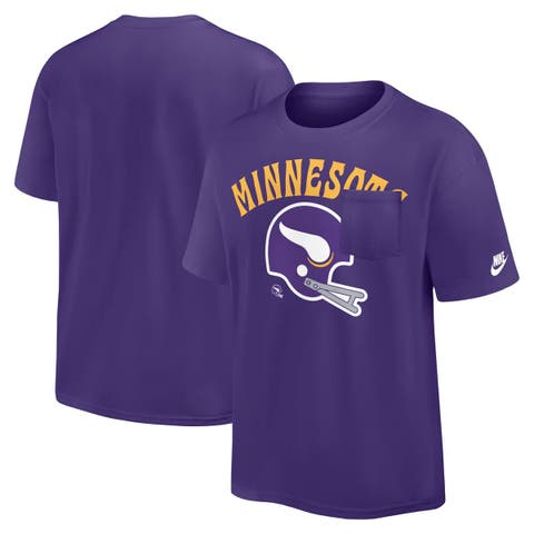 Men's Nike Purple Minnesota Vikings Rewind Heavy Max90 Pocket T-Shirt
