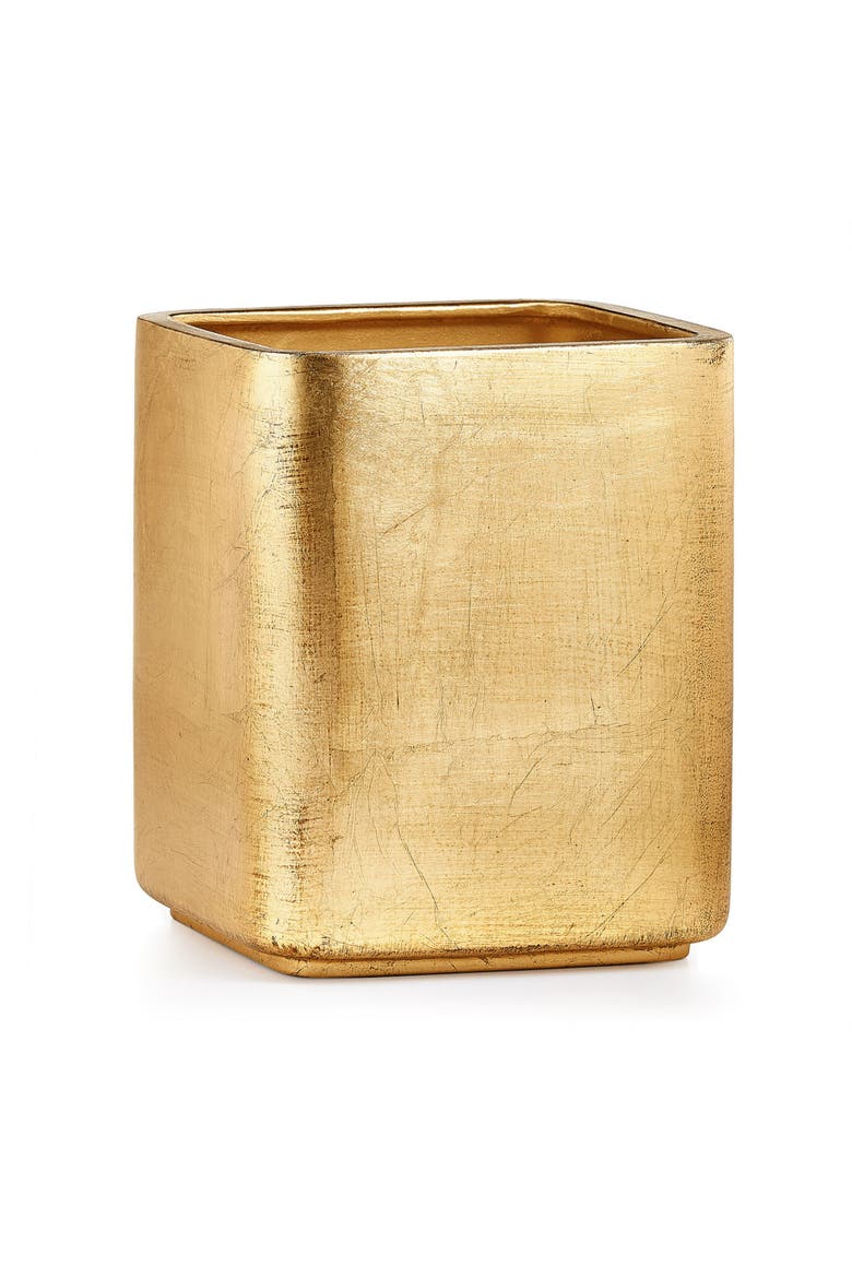 Ava Gold Waste Basket, Main, color, GOLD