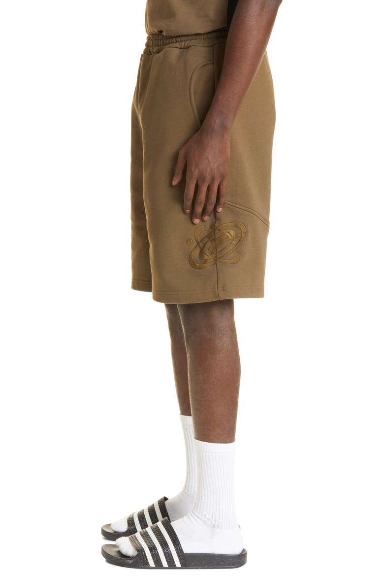 Intel. Embroidered Knit Shorts, Alternate, color, MUD