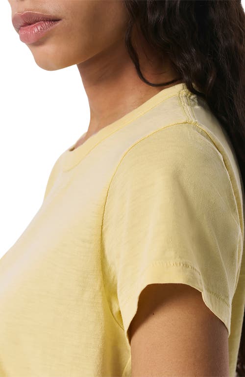 Rag & Bone The Slub Organic Pima Cotton T-shirt In Yellow