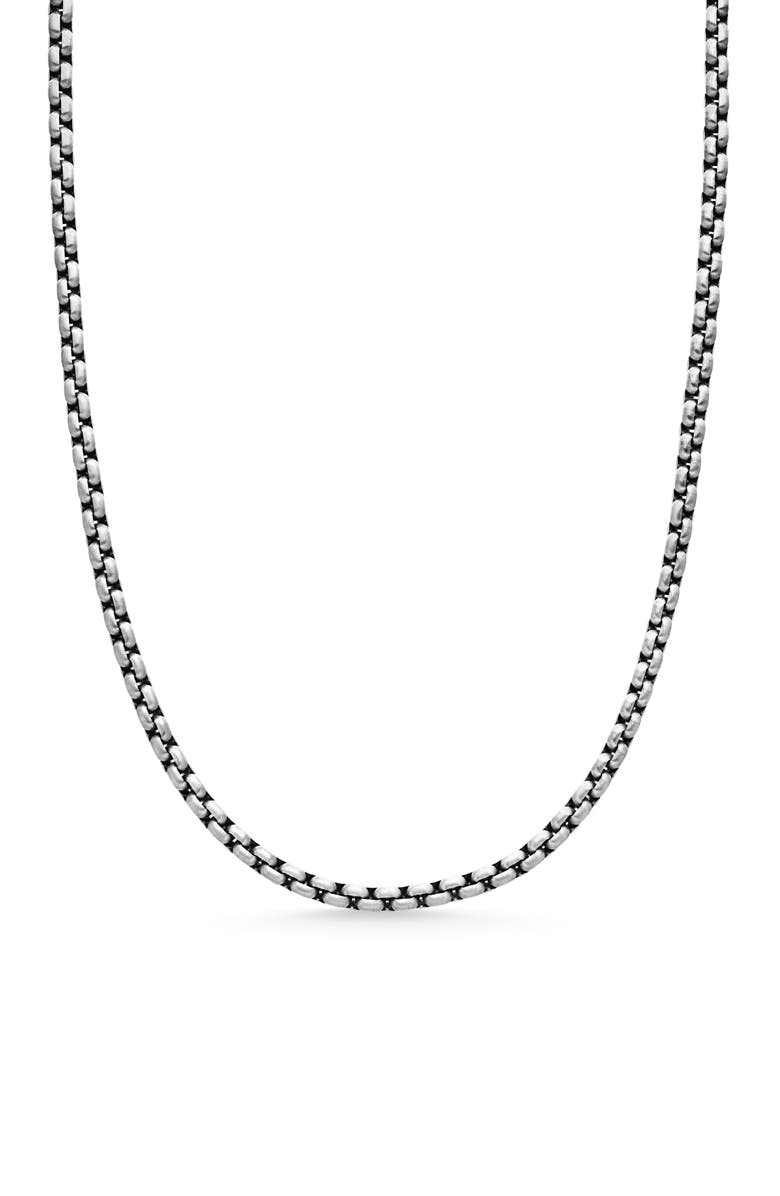 David Yurman Titan Box Chain Necklace, 3.6mm, Main, color,