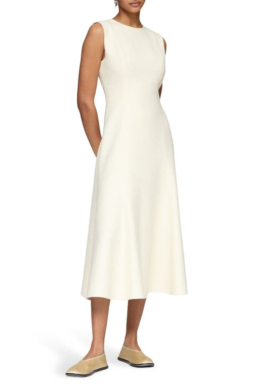 Lafayette 148 Textured Midi Dress In Cloud