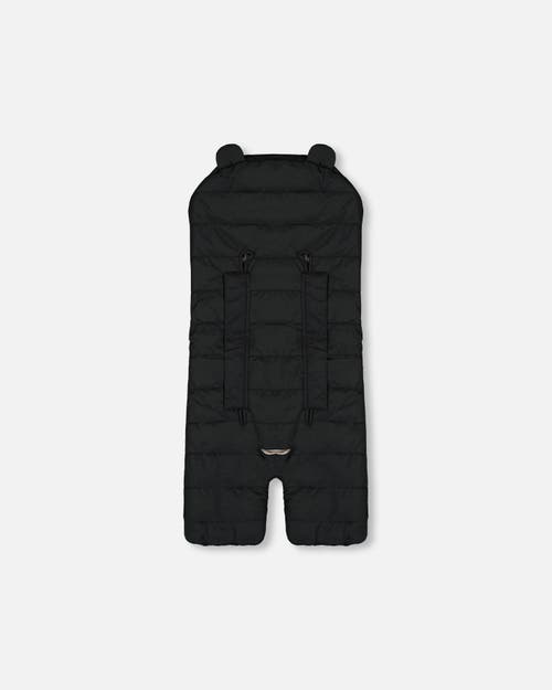 Deux Par Deux Gender Inclusive Snugly Wrap Designed For Car Seat And Stroller In Black