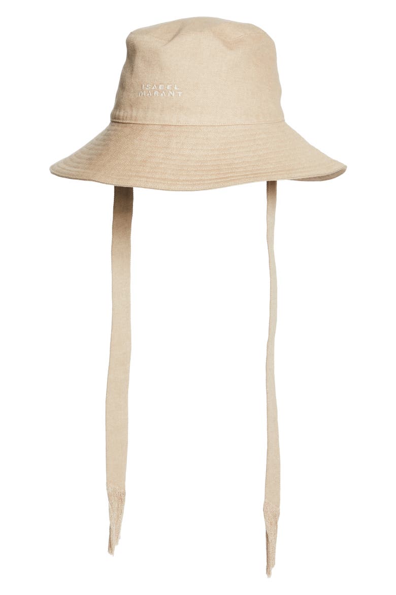 Shaley Embroidered Logo Bucket Hat, Main, color, SAHARA