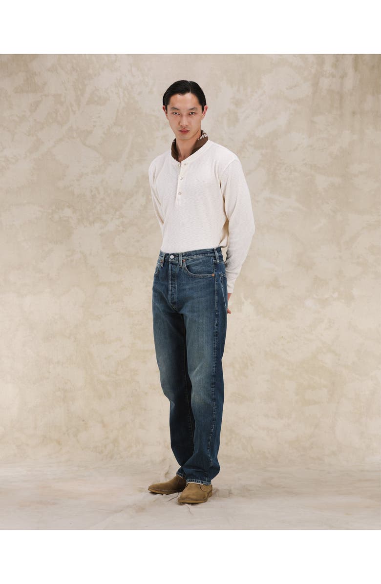 Fortela Unclejohn Japan Selvedge High-Waisted 5-Pocket Denim, Alternate, color, Blue