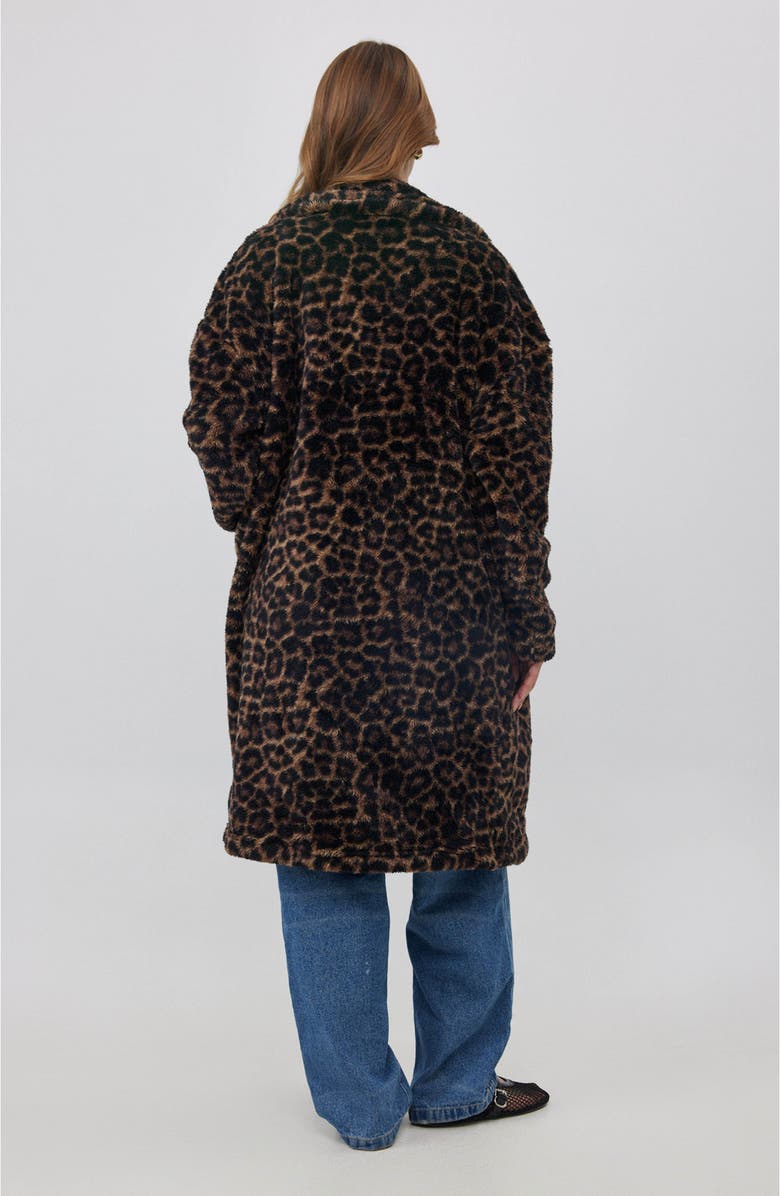 Gottex Beach Life The Leopard Lounge Coat, Alternate, color, Leopard