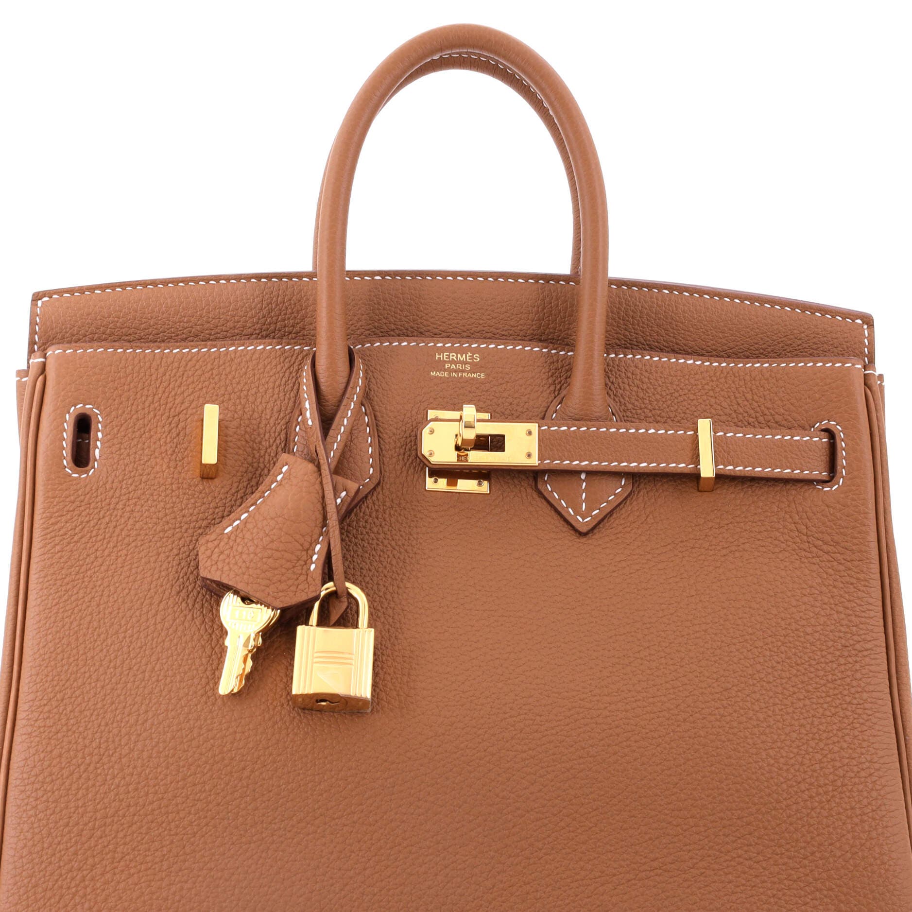 Birkin Handbag Brown Togo With Gold Hardware 25, Alternate, color, Metallic Gold