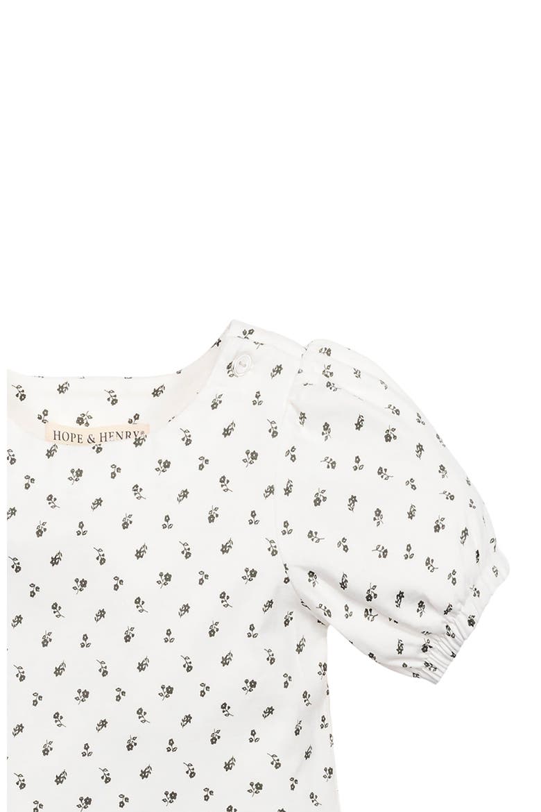Baby Girls' Organic Knit Peplum Top, Infant, Alternate, color, Provence Ditsy Floral