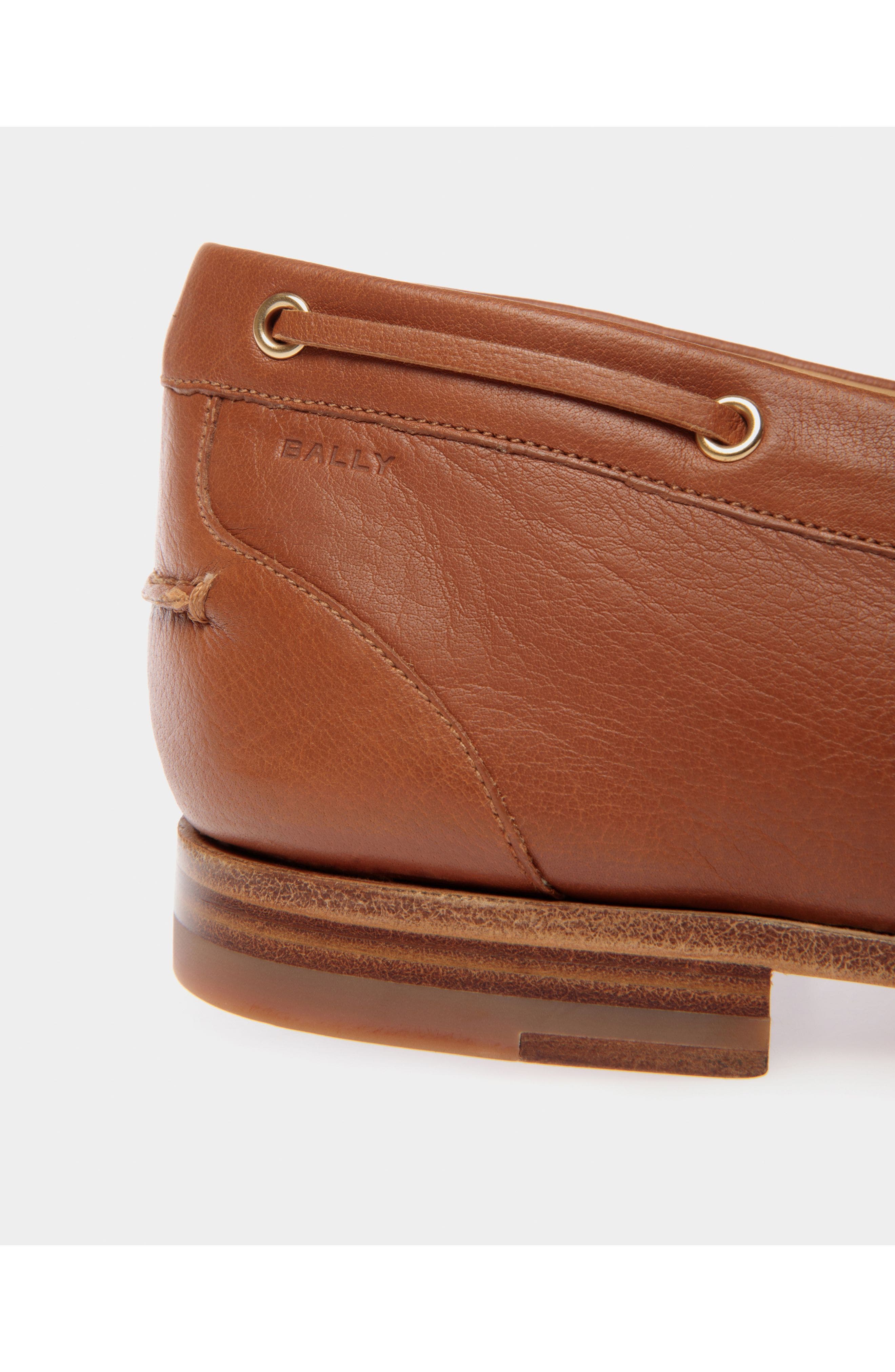 Bally Plume Loafer in Leather, Alternate, color, Brown