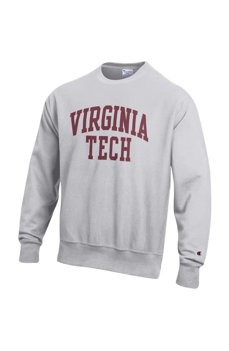 Champion Men's Champion Gray Virginia Tech Hokies Reverse Weave Fleece Sweatshirt, Alternate, color, Gray