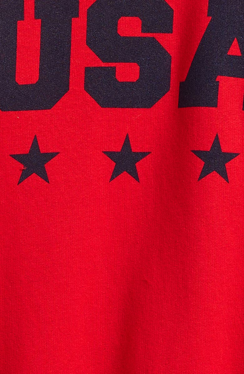 Voit Kids' USA Crewneck Sweatshirt, Alternate, color, Red