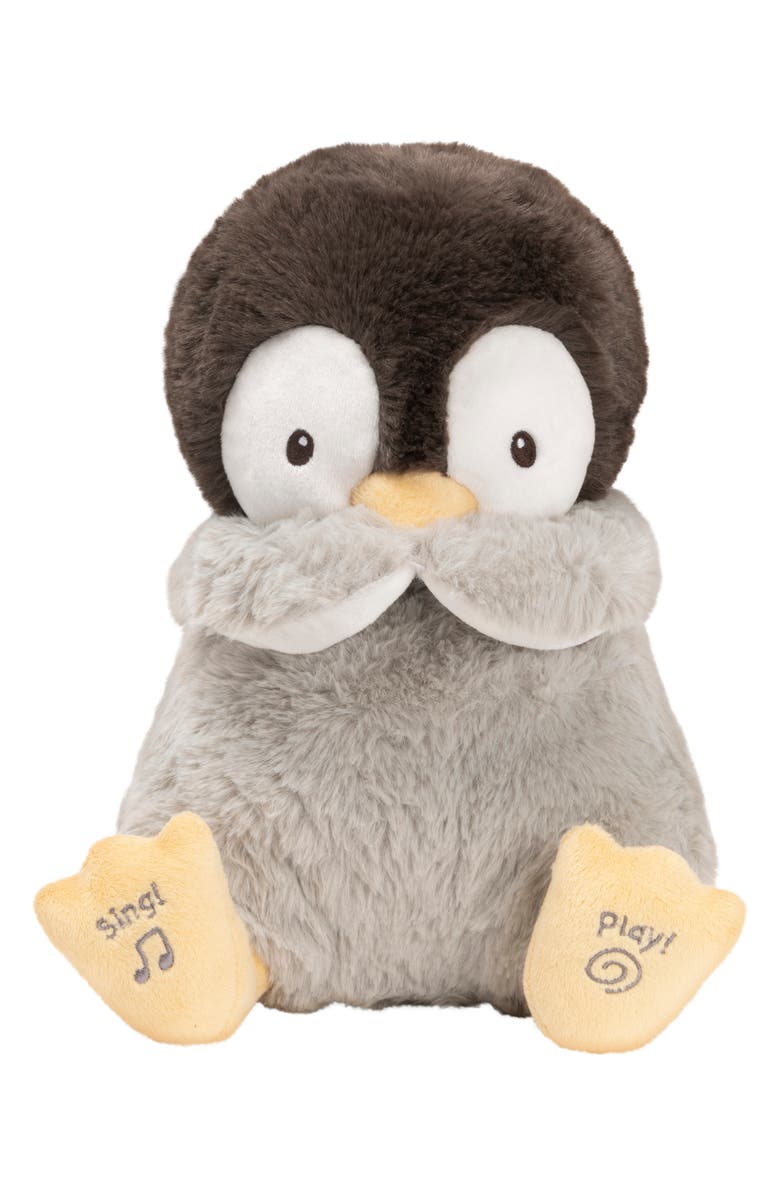 Gund Spin Master Kissy the Penguin Stuffed Animal, Alternate, color, Grey