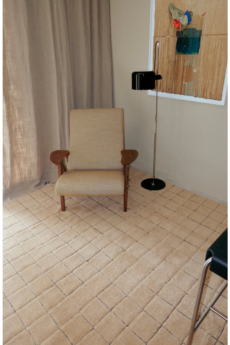 WoolableMosaic Washable Wool Rug, Alternate, color, AMBER